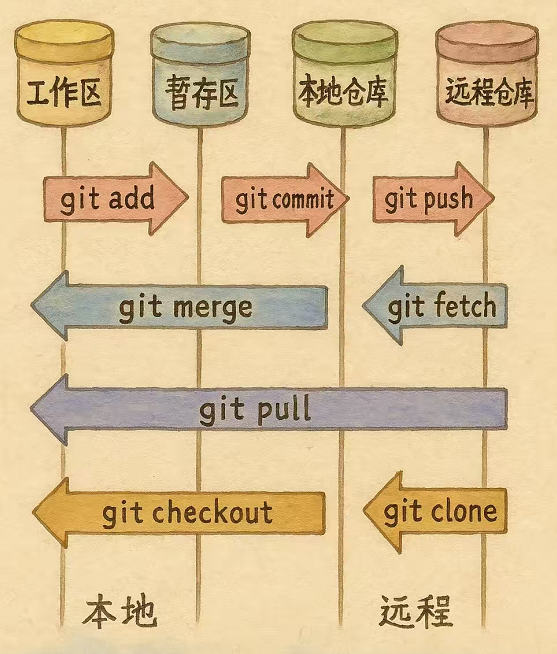 git四个分区